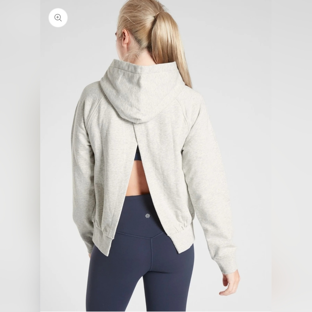 Athleta Women's Moorise Hoodie Ligth Gray Heather Size M
